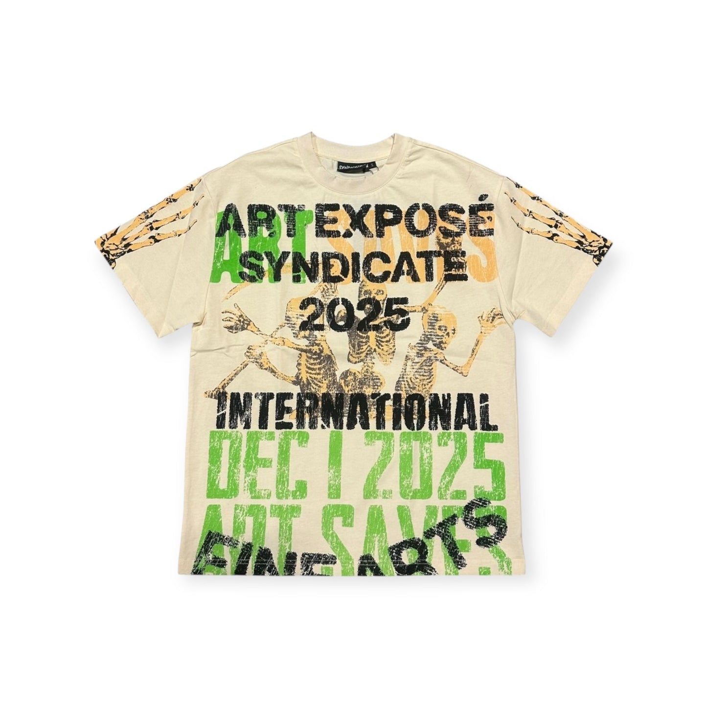 SYNDICATE ART EXPOSE BONE T-SHIRT