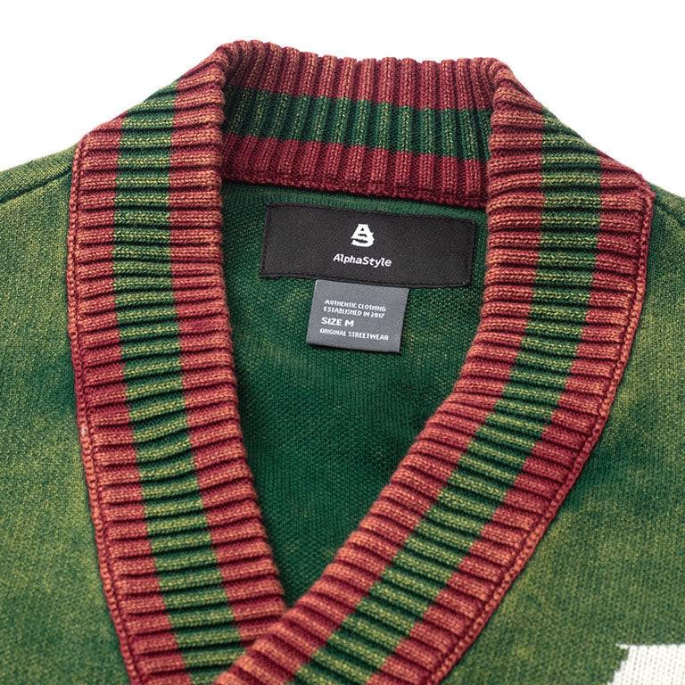 ALPHA STYLE GUNNISON KNITTED CARDIGAN
