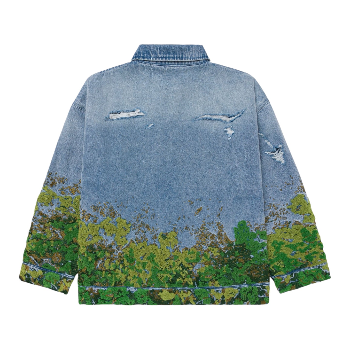 RYOKO RAIN MOSS DENIM WORK JACKET