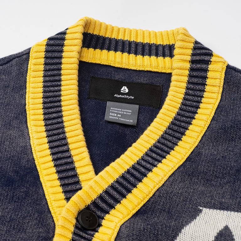 ALPHA STYLE GUNNISON KNITTED CARDIGAN