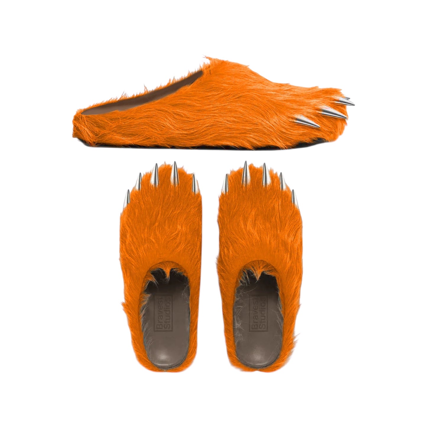 BRAVEST GLORANGE BEAR CLAW MULES