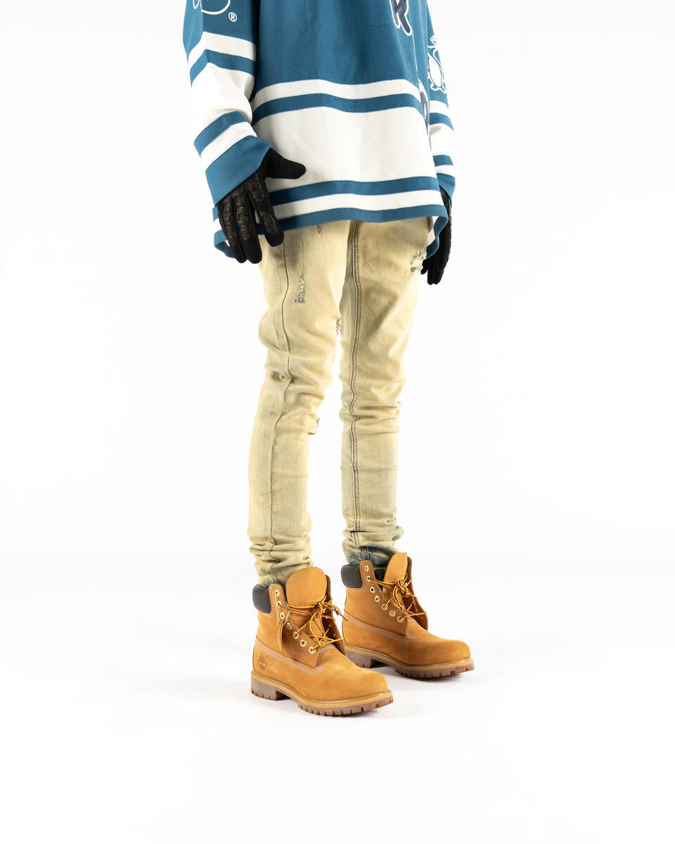 HEAVY DENIM SAWDUST SKINNY DENIM