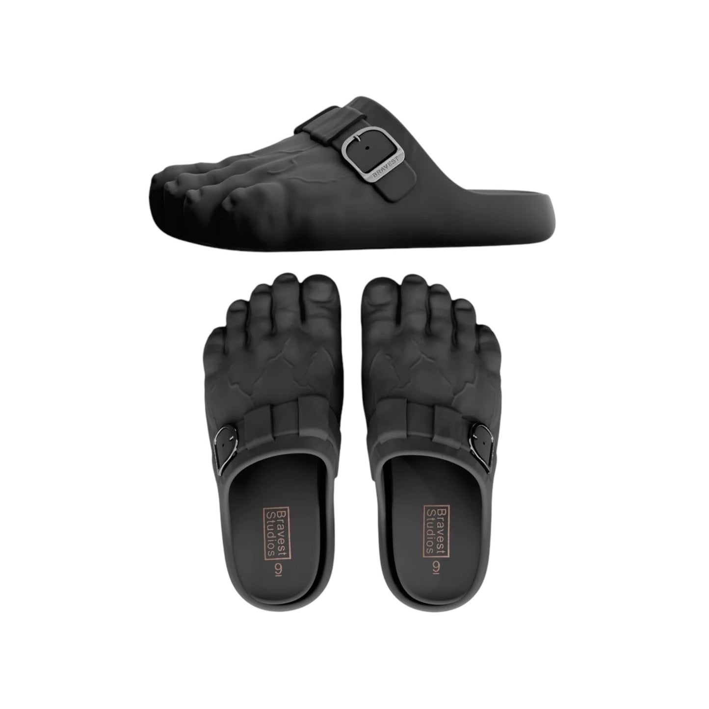 BRAVEST STUDIOS BLACK FOOT CLOGS