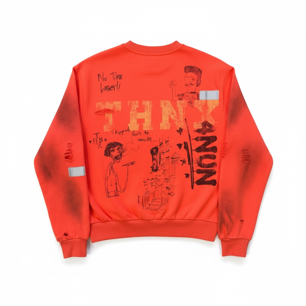 THNX FOR NOTHING DUCT TAPE ERRORS SWEATSHIRT