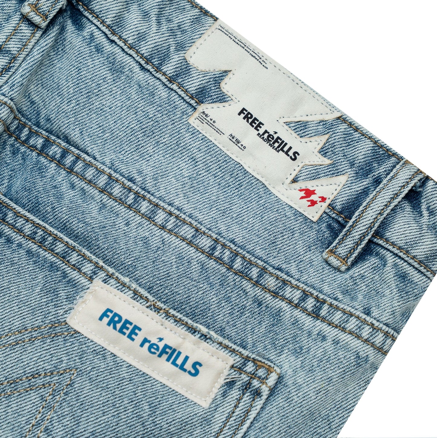 FREE REFILLS GRAFFITI DENIM