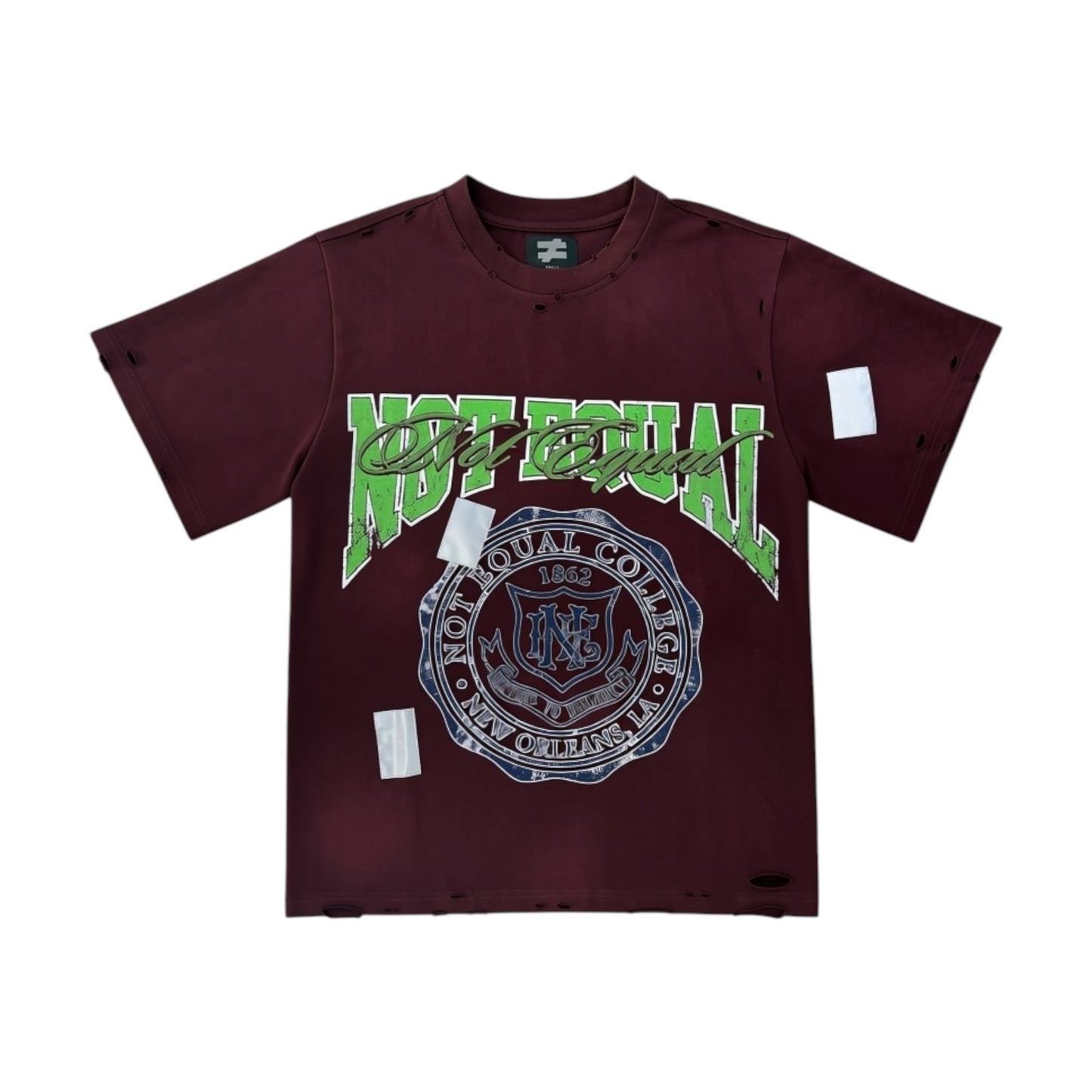NOT EQUAL BACK TO SCHOOL DISTRESSED SHIRT