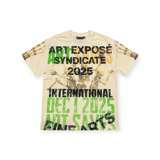SYNDICATE ART EXPOSE BONE T-SHIRT
