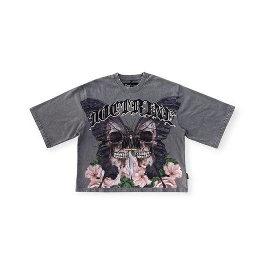 DOCTRINE SKULLED MOTH GARDEN T-SHIRT