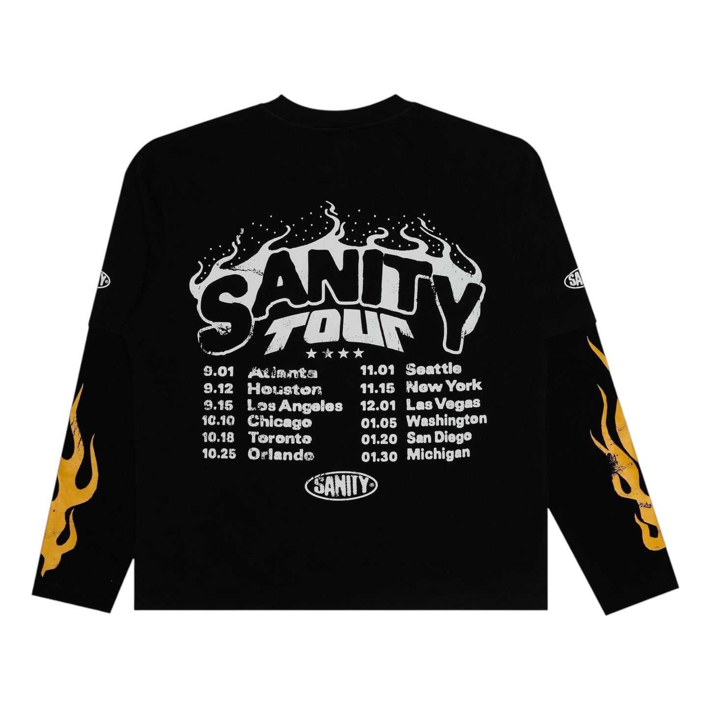 SANITY WORLD TOUR DOUBLE SLEEVE T-SHIRT