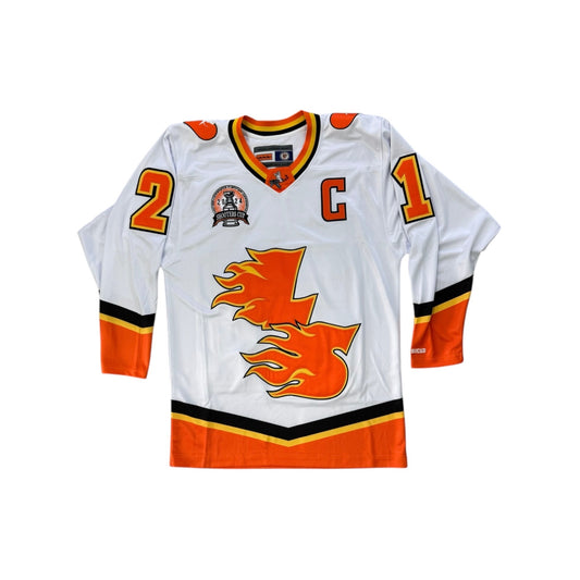 LOVE KILLS FLAMES HOCKEY JERSEY