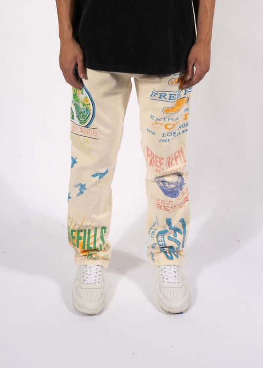 FREE REFILLS CARPENTER STRAIGHT PANTS