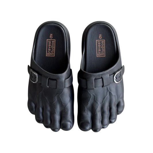 BRAVEST STUDIOS BLACK FOOT CLOGS