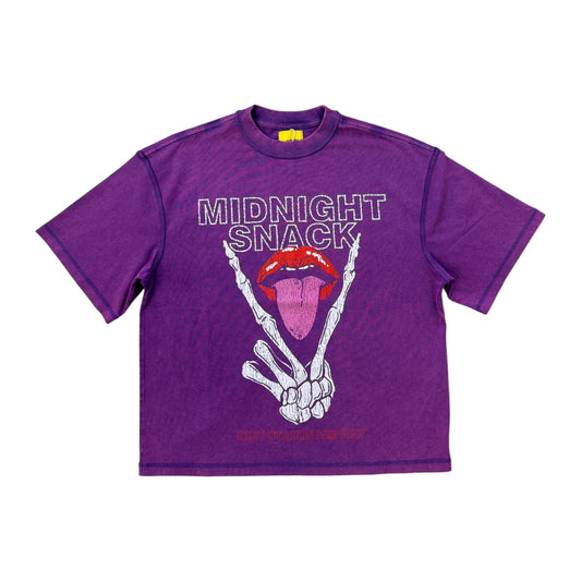 DIET STARTS MONDAY MIDNIGHT SNACK TEE - WASHED PURPLE