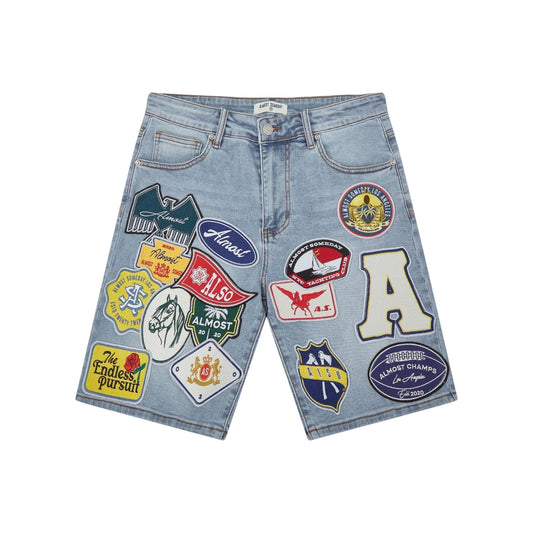 ALMOST SOMEDAY PATCHWORK JORTS