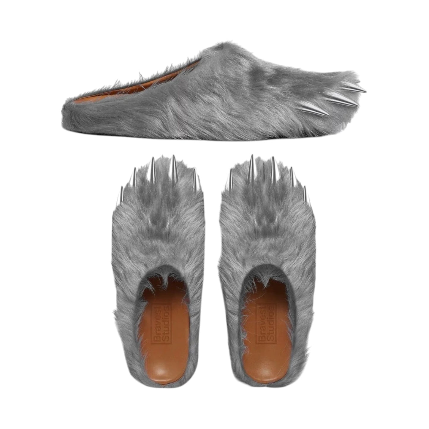 BRAVEST STUDIOS GREY BEAR CLAW MULES