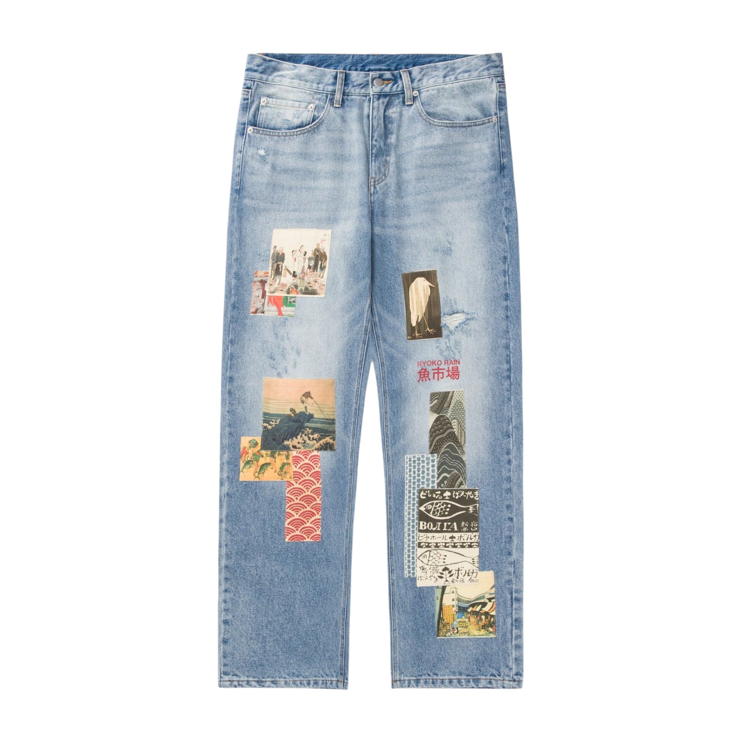RYOKO RAIN FISH MARKET DENIM