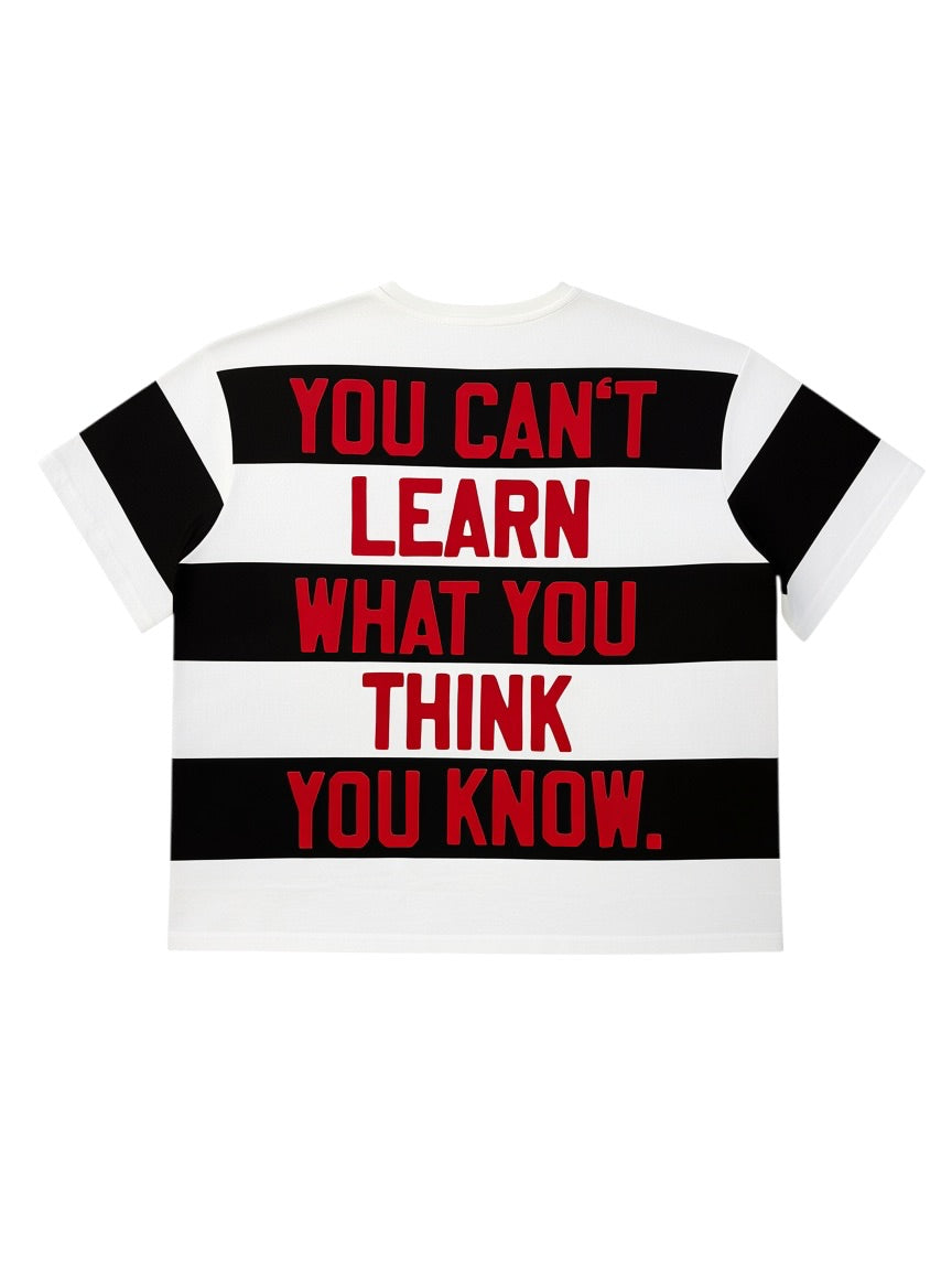 RED LETTERS UNLEARN SHIRT