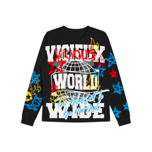 VICIEUX WORLDWIDE LONG SLEEVE T-SHIRT