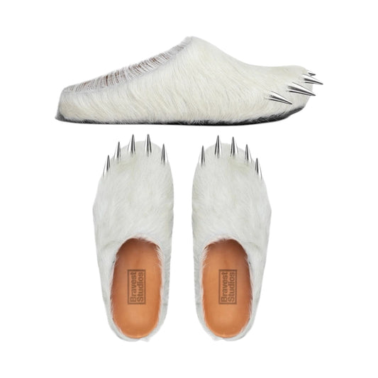 BRAVEST STUDIOS WHITE BEAR CLAW MULES