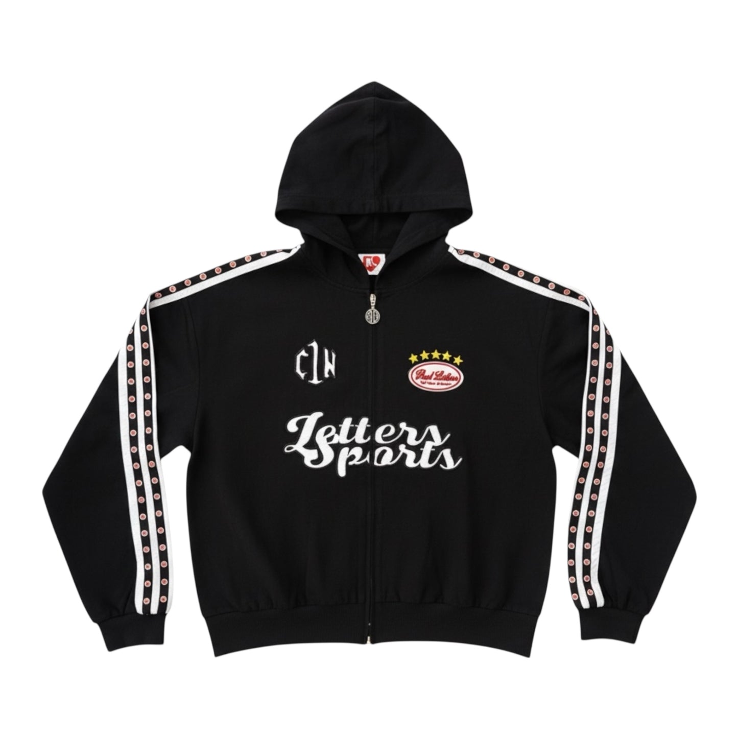 RED LETTERS X C1N NYLON ZIP-UP HOODIE
