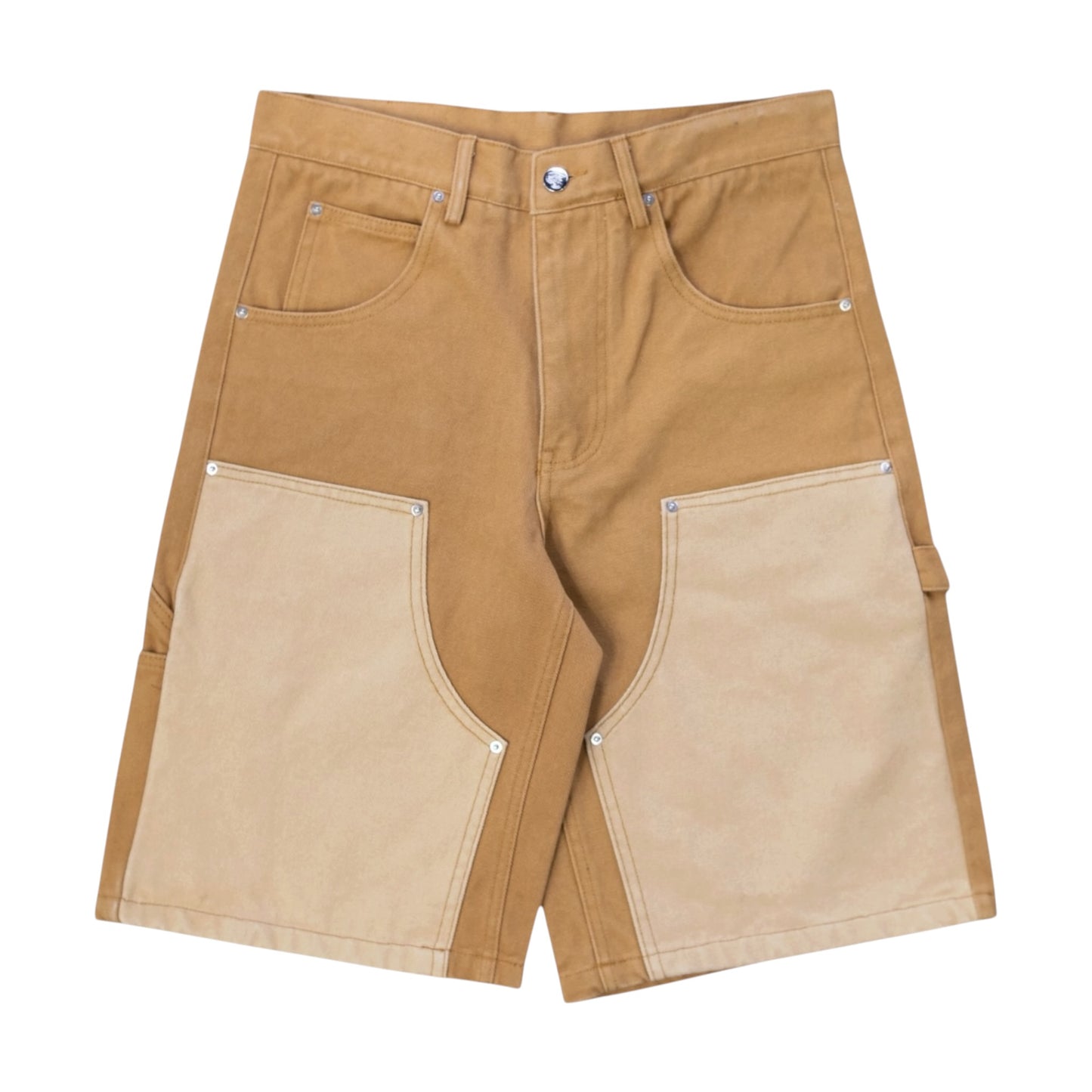LOVE KILLS KHAKI CONTRACTOR JORTS