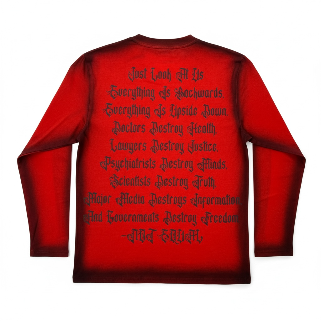 NOT EQUAL WREATH SCRIPT LONG SLEEVE