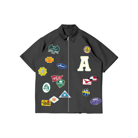ALMOST SOMEDAY PATCHWORK SHOP SHIRT