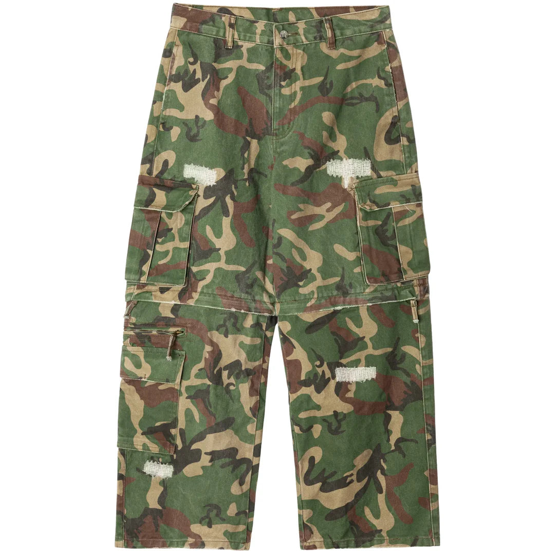 PYTHIA CONVERTIBLE CAMOUFLAGE CARGO