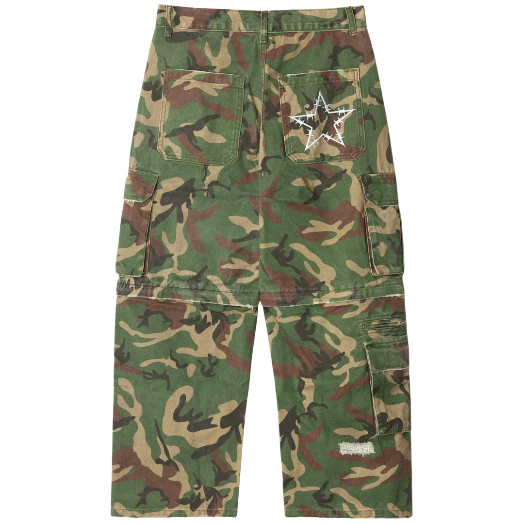 PYTHIA CONVERTIBLE CAMOUFLAGE CARGO