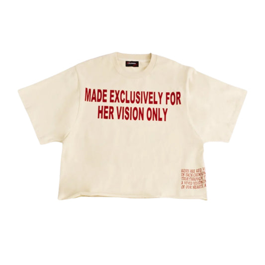 VISIONARY CLUB LETTER TO YOUR HEART BOXY T-SHIRT