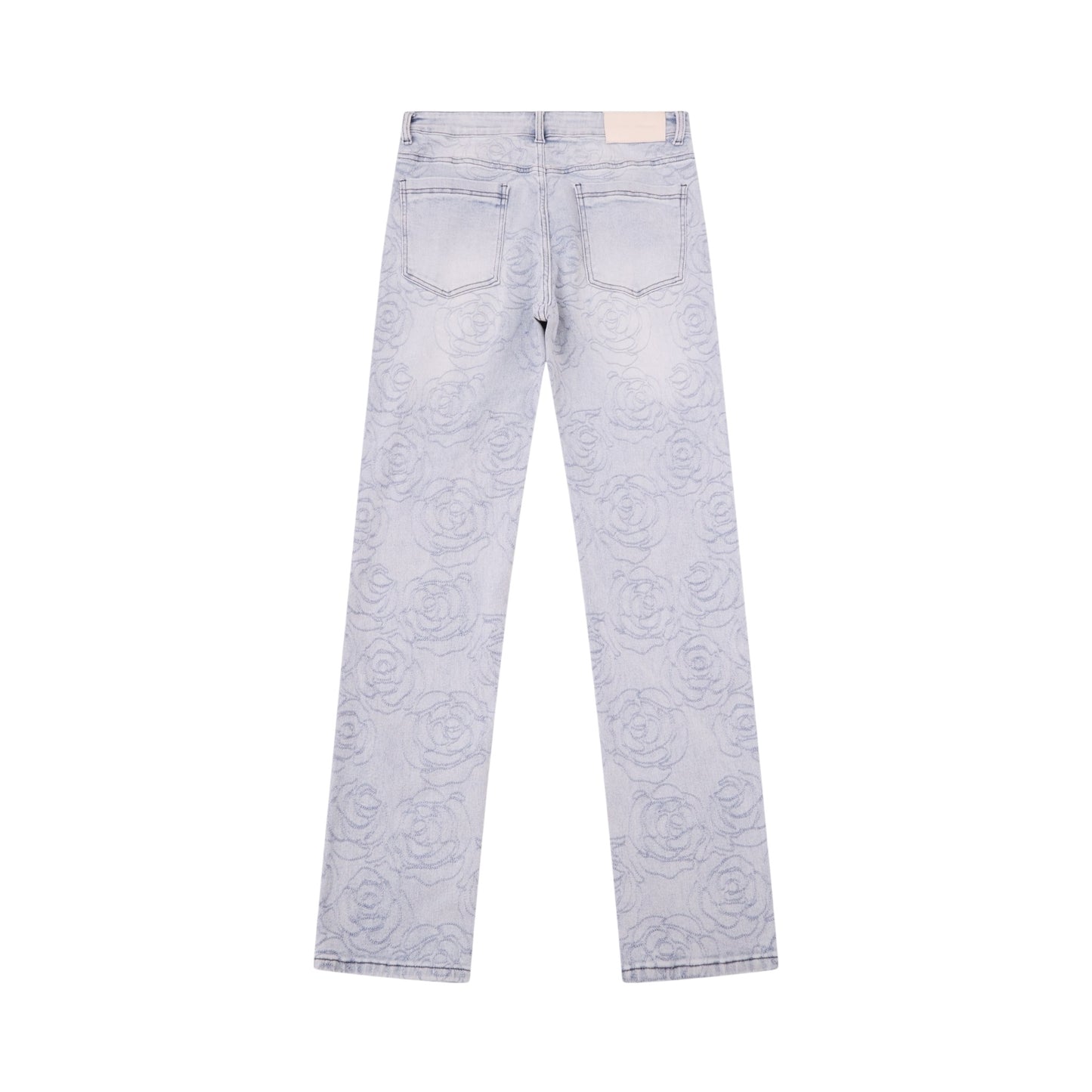 ALMOST SOMEDAY ROSETTE EMBROIDERED JEANS