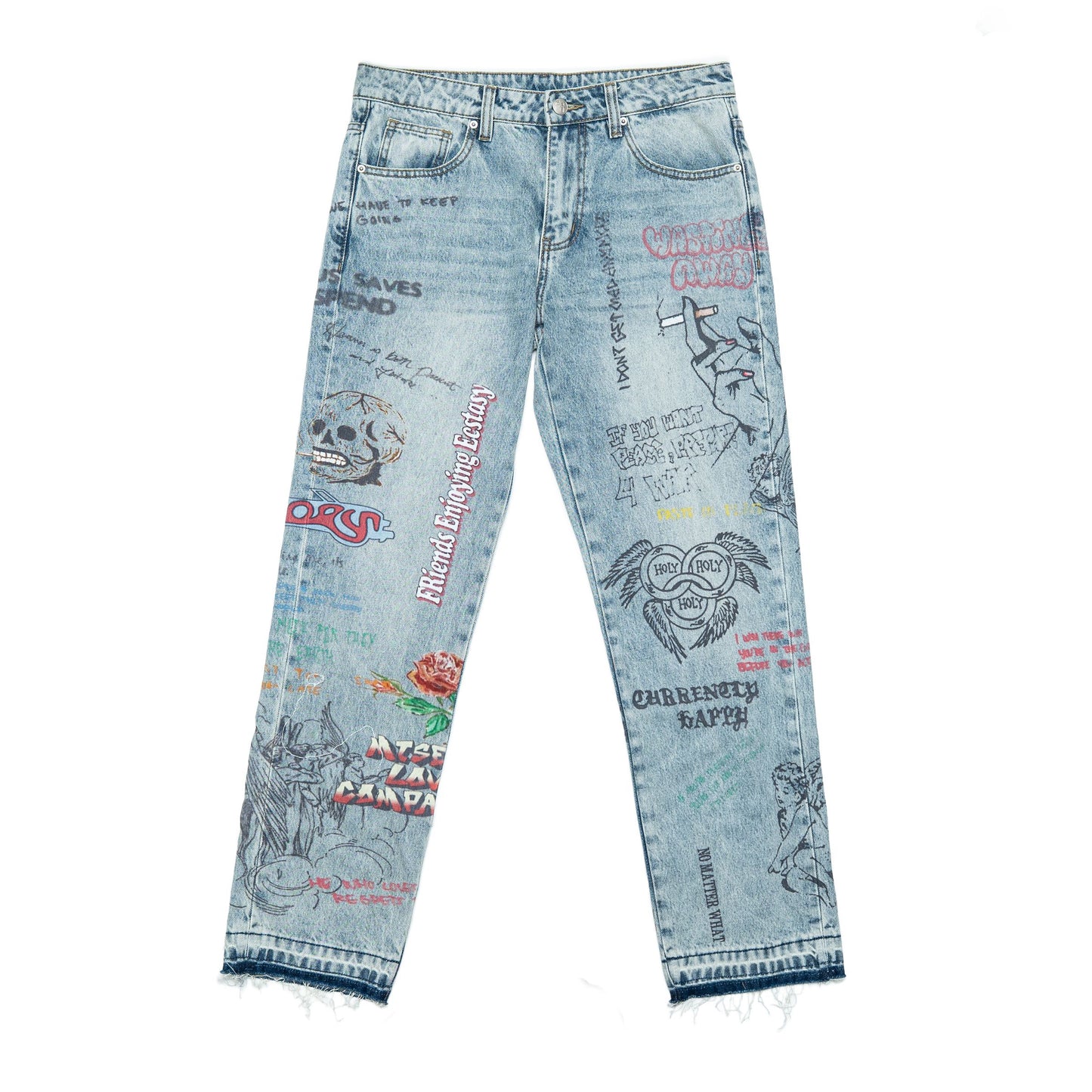 FREE REFILLS GRAFFITI DENIM