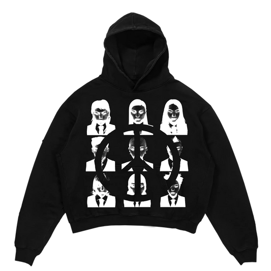 WORKS OF MADNESS FACES HOODIE