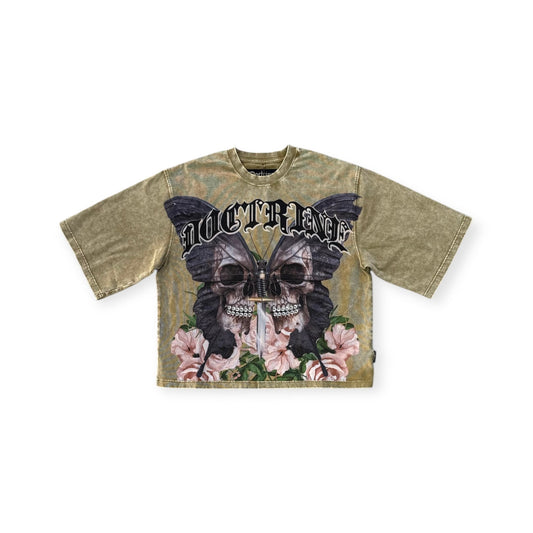 DOCTRINE SKULLED MOTH GARDEN T-SHIRT