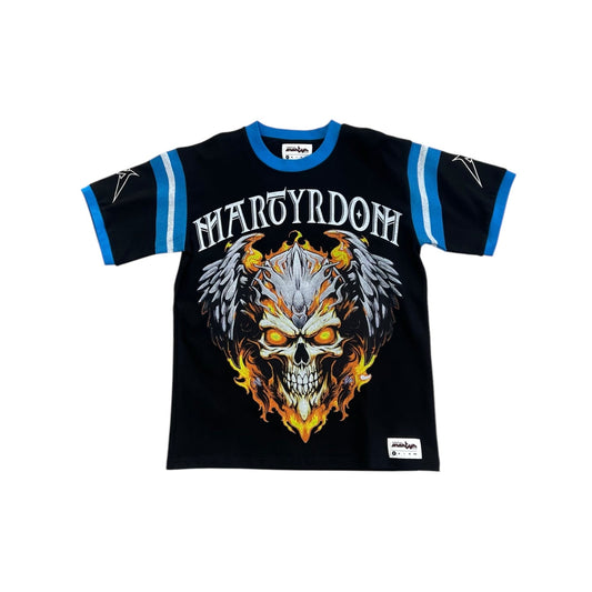 MARTYRDOM BURNING SKULL T-SHIRT